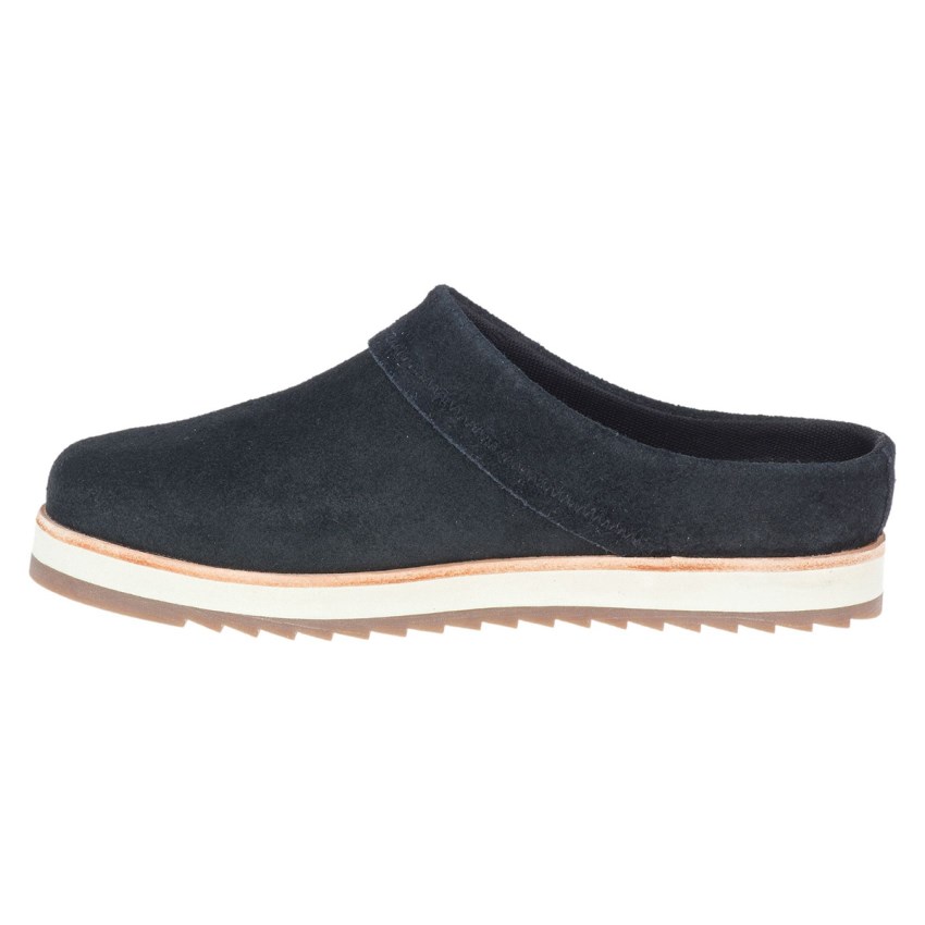 Sabots Merrell Juno Clog Suede Noir Femme | F.R.CJZH